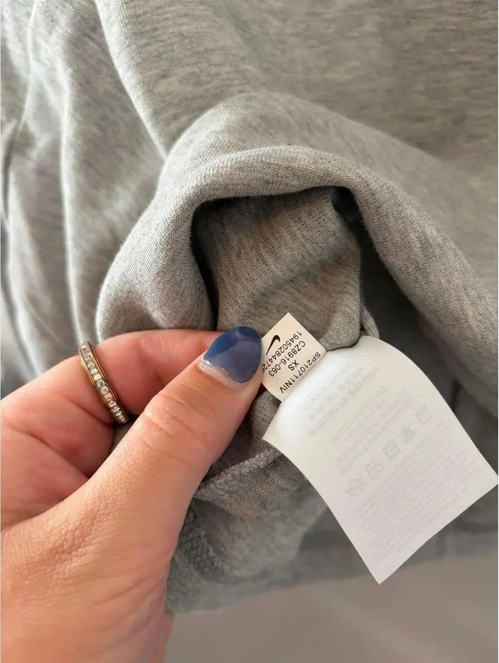 Nike Tech Grey Mock Neck Crew size XS